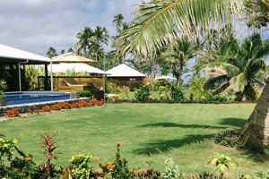 Pool and gardens at Aroha Taveuni