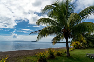The Taveuni beach in front of Aroha Taveuni Resort