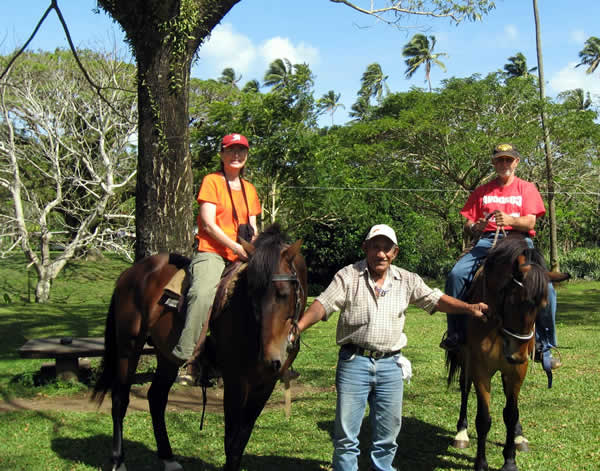 Horse trekking, Taveuni